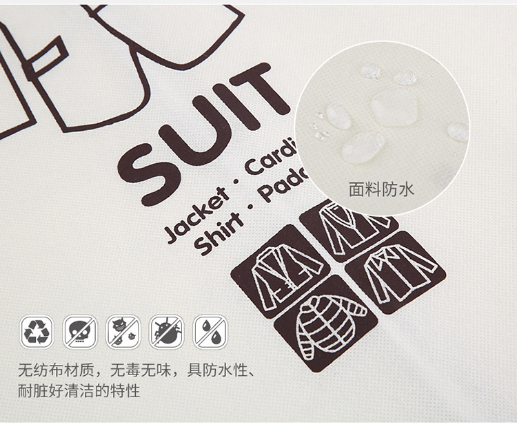Factory direct sales of clothing dust bags, dust covers, suit covers, transparent coat covers, and clothing storage bags pic 15