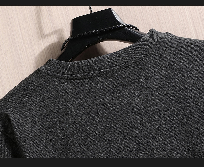 2022 Autumn/Winter new double-sided German fleece long-sleeved T-shirt for men, Korean-style trendy fleece hoodie, casual top for men pic 17