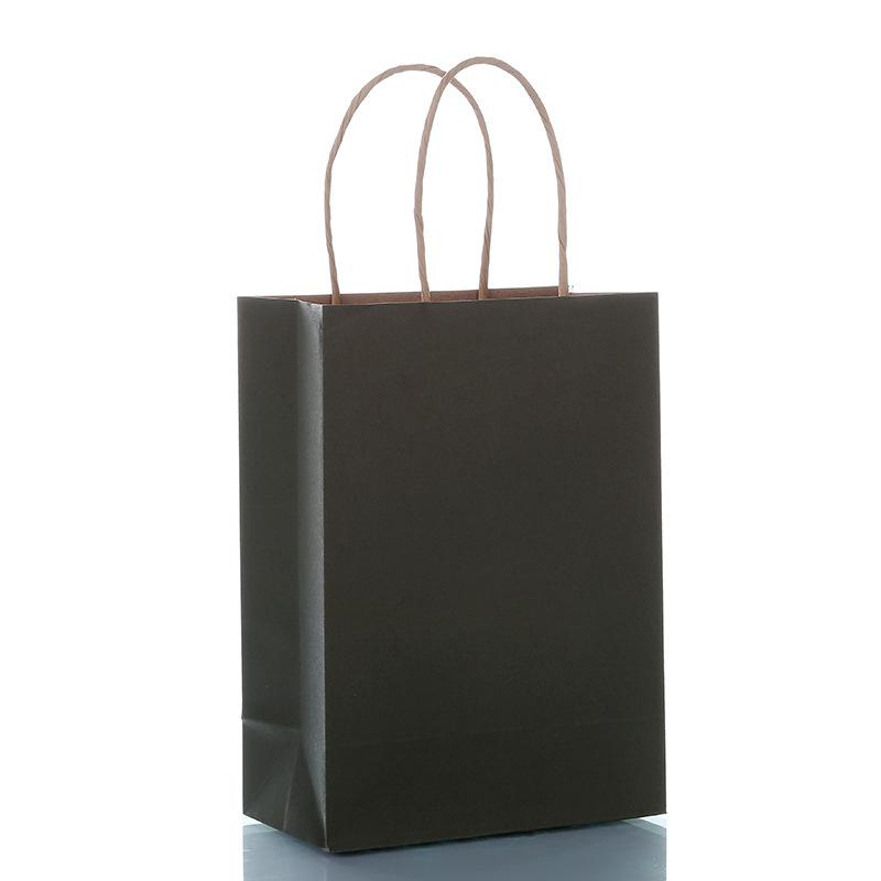 Customized eco-friendly high-end kraft paper gift bags, export kraft paper bags, general clothing packaging handbags pic 12