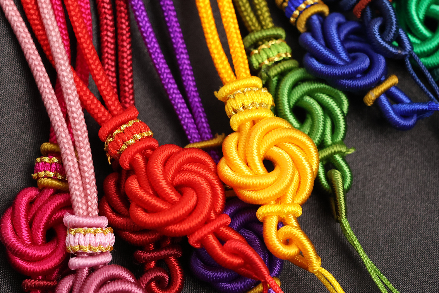 锦杭手编曼陀罗结diy古玩吊绳平扣手把绳同心结中国风绳结厂批发详情5