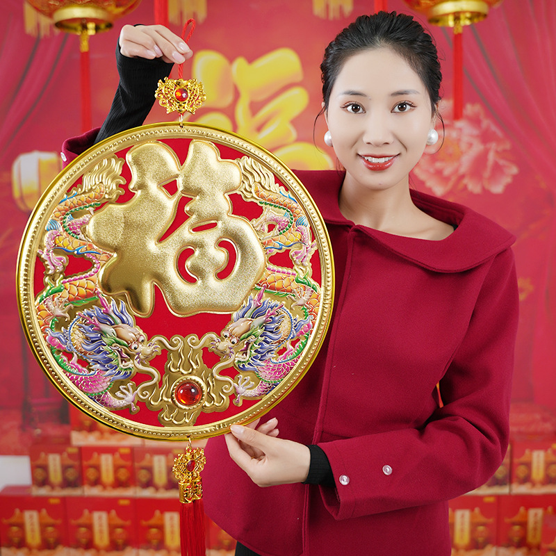 儿童手提灯笼新年led福字喜庆大红色灯笼宝宝手提迷你小灯笼批发详情3