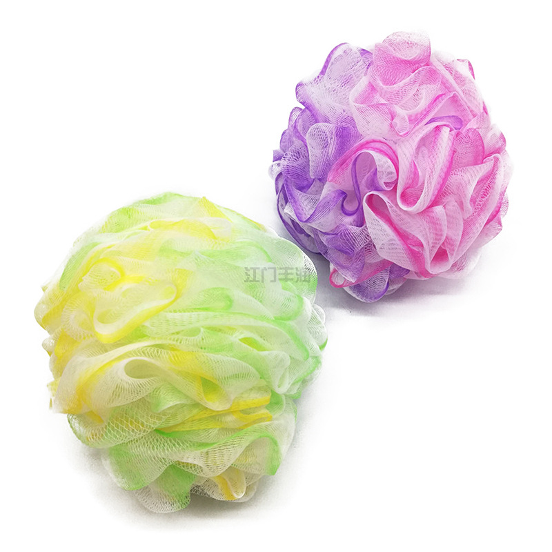 Super soft three-color multi-color soft children and adults bath balls, bath scrubbing, stain removal and foaming magic tool manufacturer wholesale pic 6
