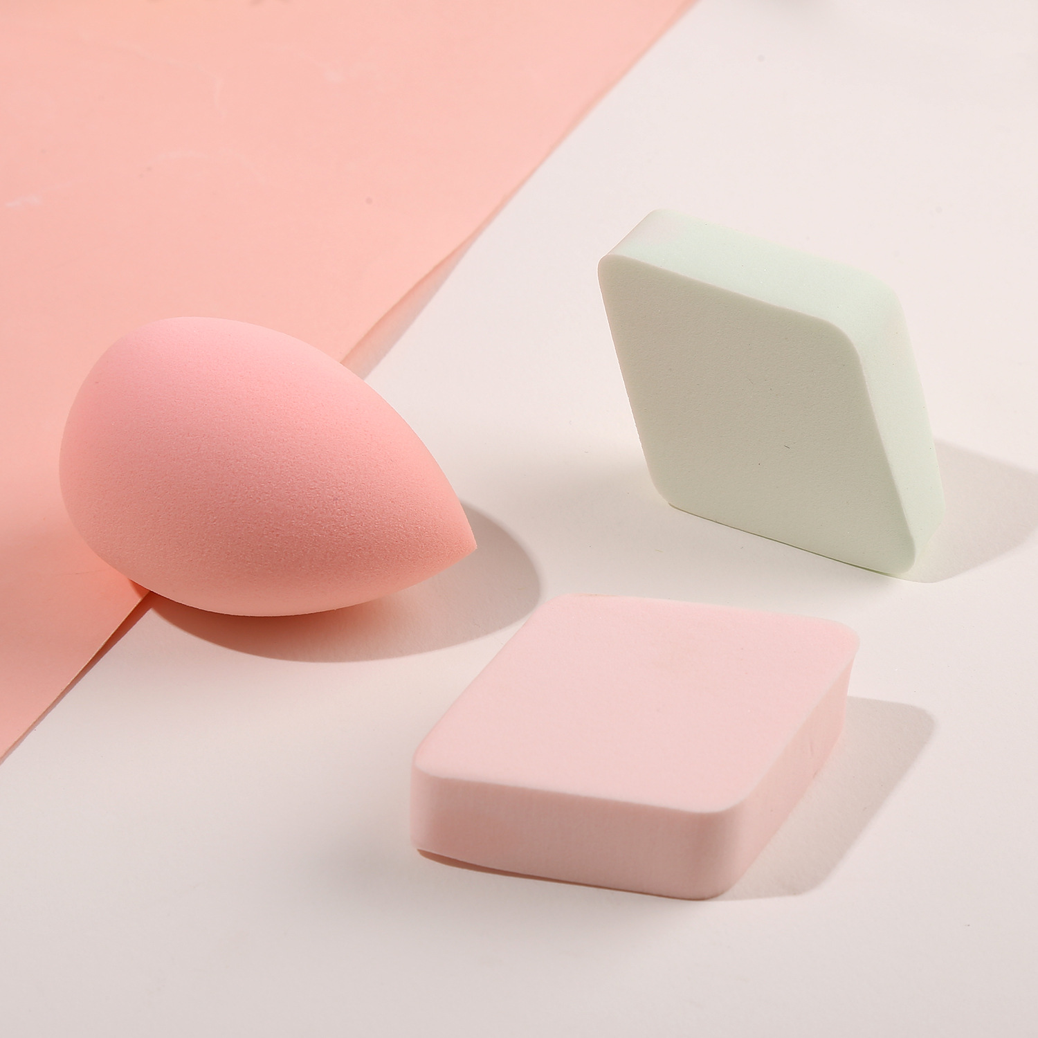 厂家直销批发菱形粉扑海绵水滴粉扑干湿两用加厚气垫彩妆单粉饼详情8