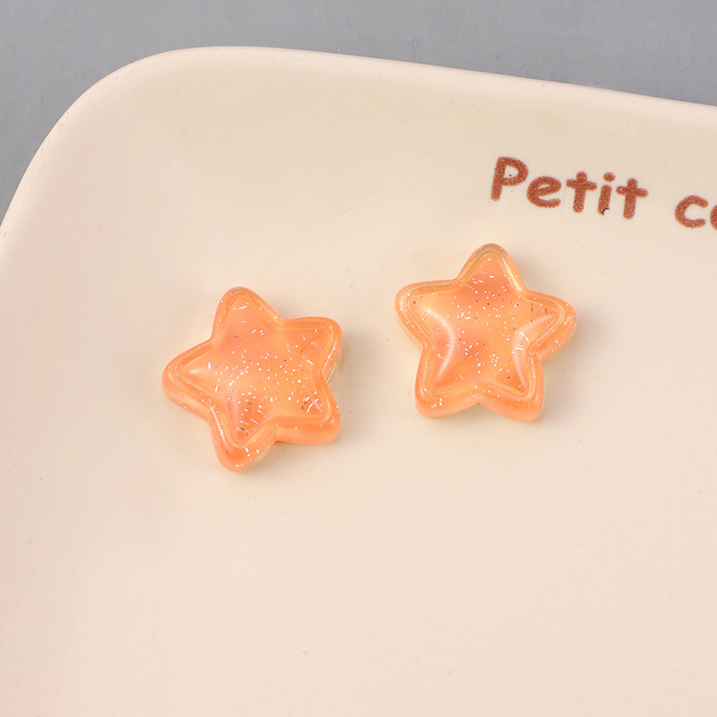 卡通冰透星星树脂配件DIY手机壳发卡奶油胶贴片饰品配件材料批发详情7