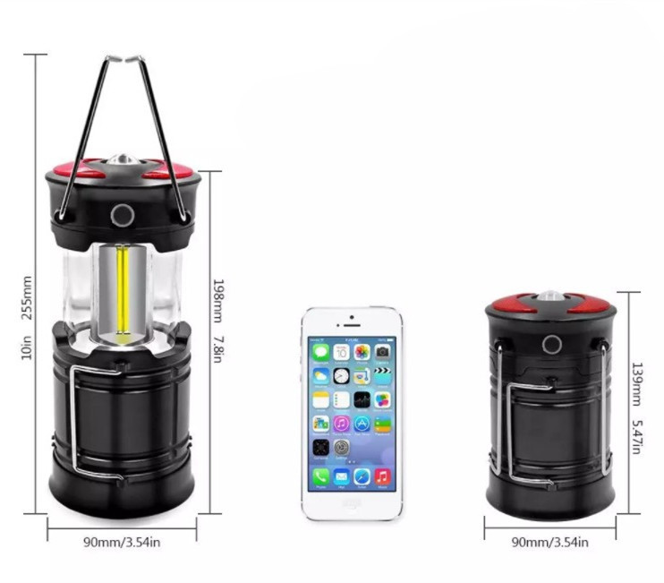 Horse lamp USB charging camping lamp portable warning light tent lamp built-in battery model dual use with magnet at the bottom pic 4