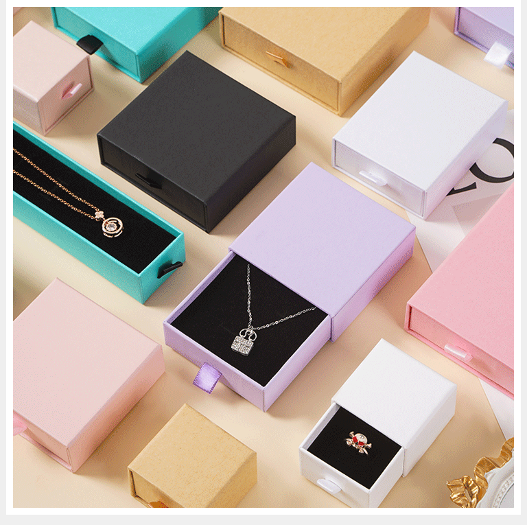 Wholesale of drawer boxes, jewelry boxes, rings, stud earrings, bracelets, necklaces, accessory boxes, jewelry, lipsticks and gift packaging boxes in stock pic 2