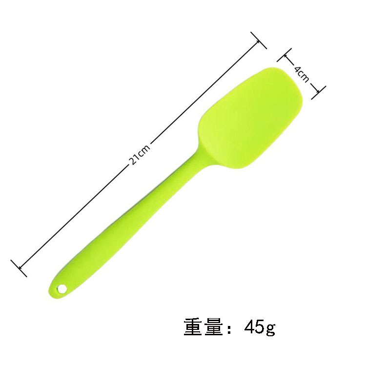 Small one-piece T-shaped silicone spatula, high-temperature resistant spatula, spatula spoon, cream spatula, square head T-shaped spatula, baking tool pic 7