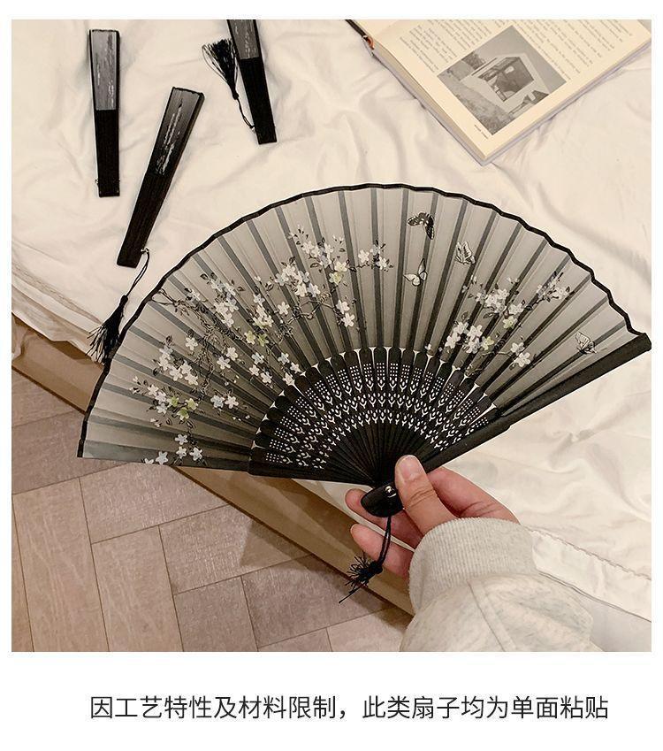 中国古风折扇折叠小扇子古装舞蹈新中式夏天水墨风扇子古风小扇子详情6