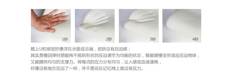 Factory direct sales slow rebound memory pillows, travel neck protectors, space memory cotton pillow cores, best-selling products for foreign trade pic 4