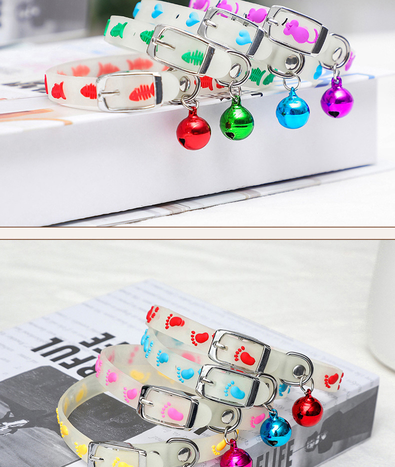 The manufacturer has a new type of fluorescent silicone collar in stock. It is a luminous collar for cats and dogs to prevent loss during night outings. It is available for self-pickup only pic 12