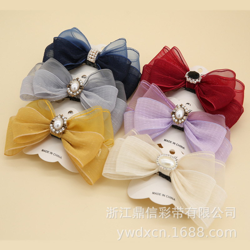 Dingxin Ribbon Wholesale, dotted edge net gauze ribbons, diy handmade hair accessories, bows, flower gifts, packaging gauze ribbons pic 4