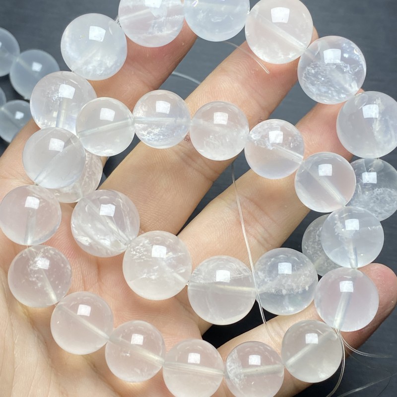 Ins natural glitter milk white crystal bracelet, Giant Ah Se white crystal jewelry wholesale with free shipping pic 5
