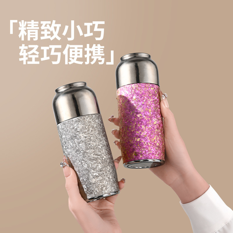 潮牌316不锈钢咖啡杯高颜值陶瓷保温杯便携随行杯子网红水杯定制详情7