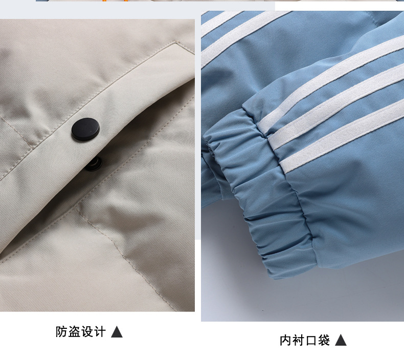 棉衣男冬季加肥加大潮流夹棉保暖冬装加厚棉袄外套连帽男士棉服潮详情6