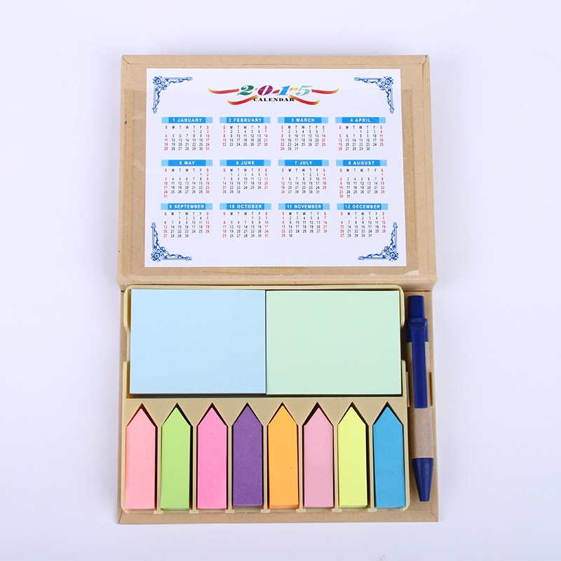 8-arrow sticky note set, multi-color rainbow arrow sticky note combination, customizable sticky note box, with printable logo pic 20