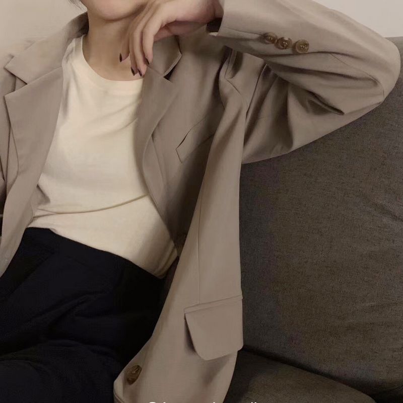 Gentle to the core ~ Soft and fluffy cashmere texture, round-neck basic long-sleeved T-shirt base layer wholesale consignment pic 29