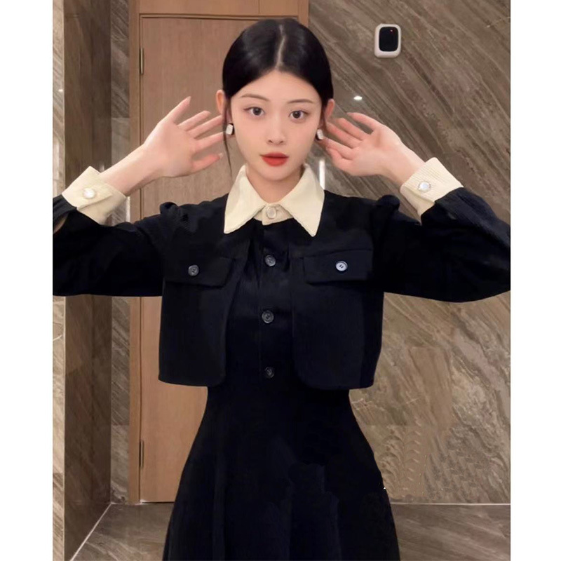 French-style elegant ladylike chanel-style woolen coat for women, a high-end look for autumn and winter, a short, retro and versatile top for petite women pic 7