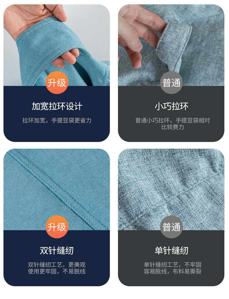 Muji bean bag lazy sofa, bean bag fabric sofa, rental house bedroom single leisure chair, nap lounge chair, folding rattan chair pic 10