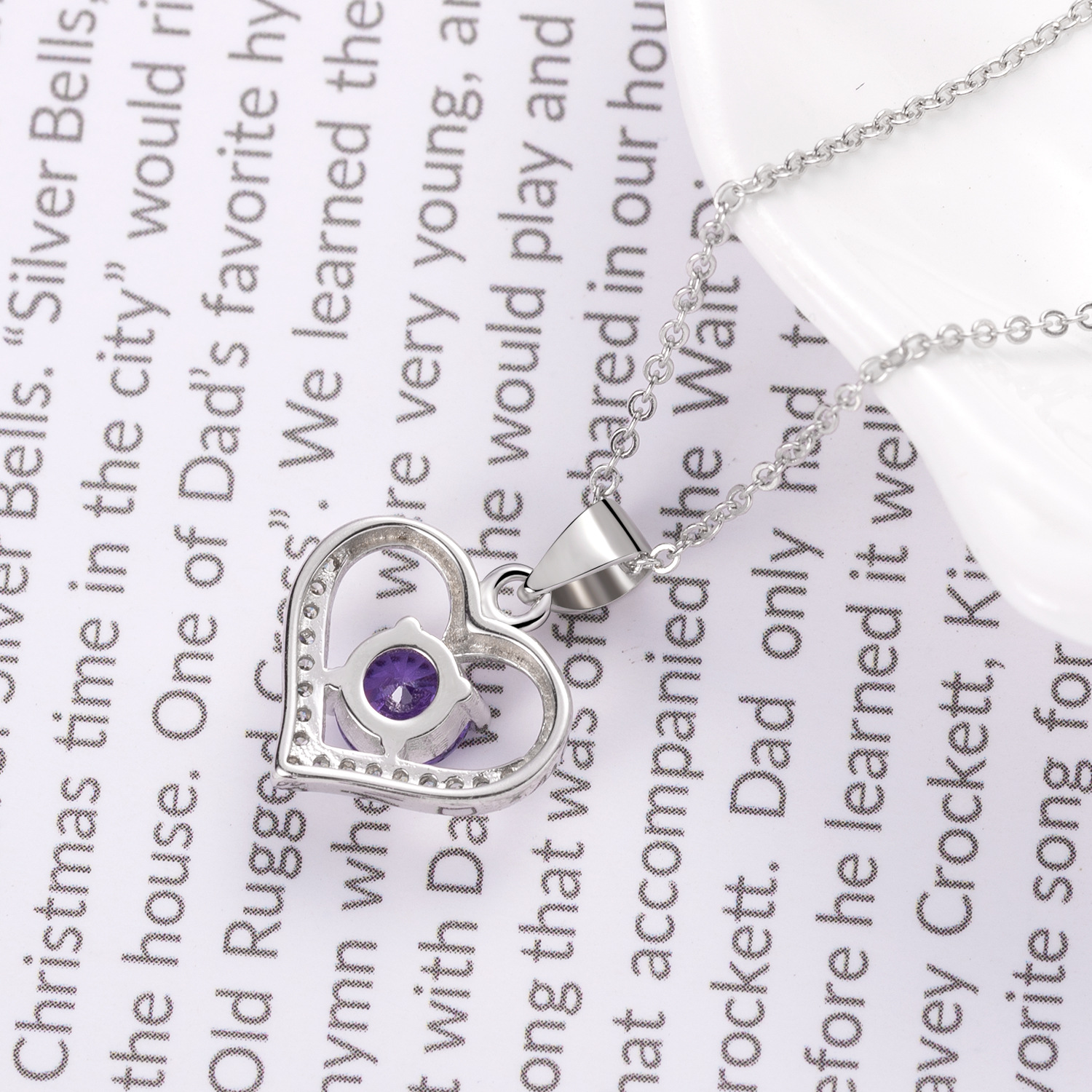 A high-quality imitation D-color moissanite four-leaf clover female pendant with eight hearts and eight arrows from a live-streaming product by a popular influencer on Kuaishou and Douyin pic 96