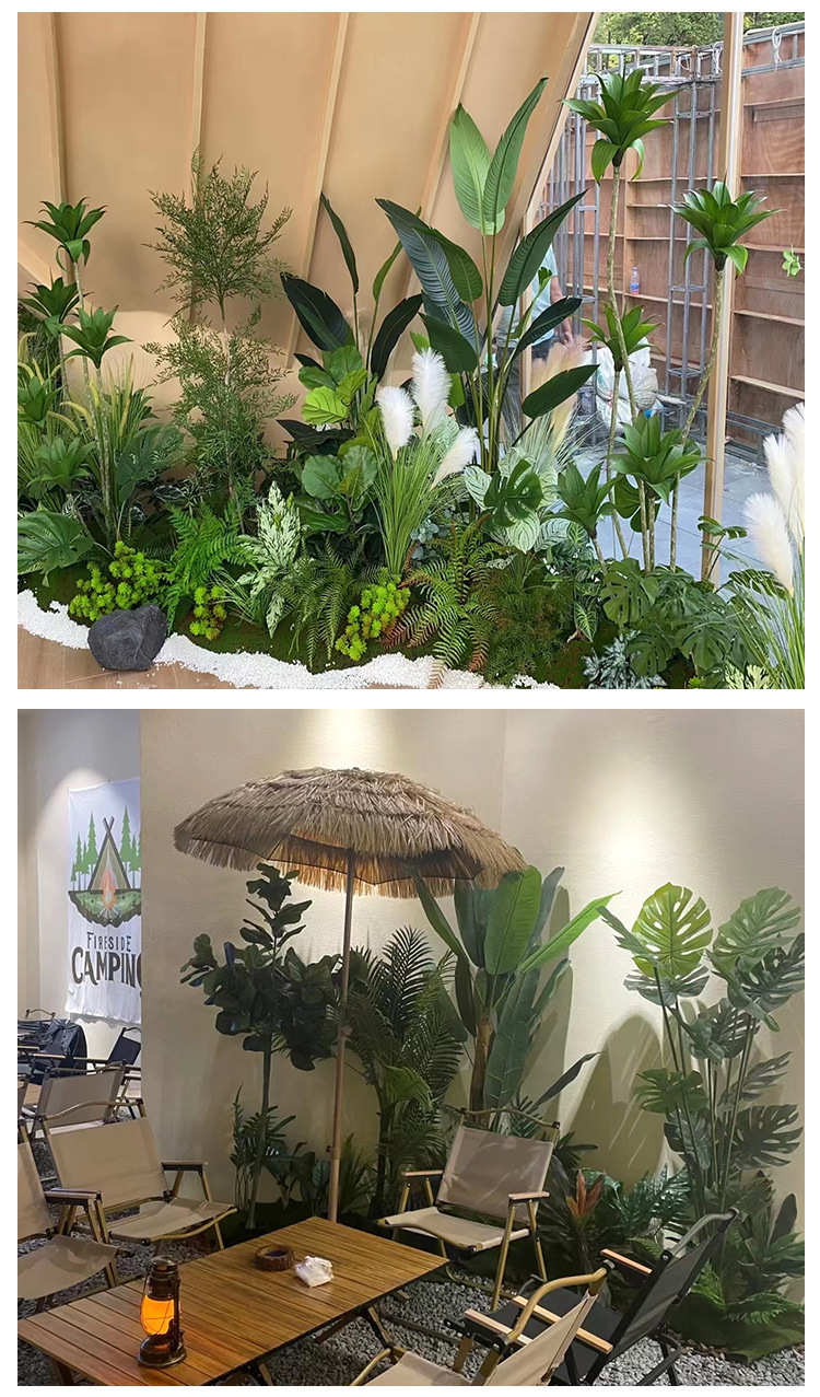 仿真树仿真植物绿植盆栽室内装饰造景旅人蕉天堂鸟假绿植盆景批发详情14