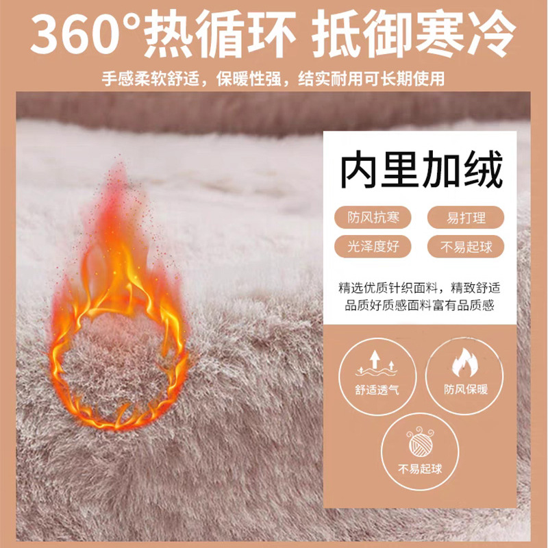 冬季妈妈帽子老太太毛线帽女士加绒兔毛保暖针织帽时尚百搭详情5