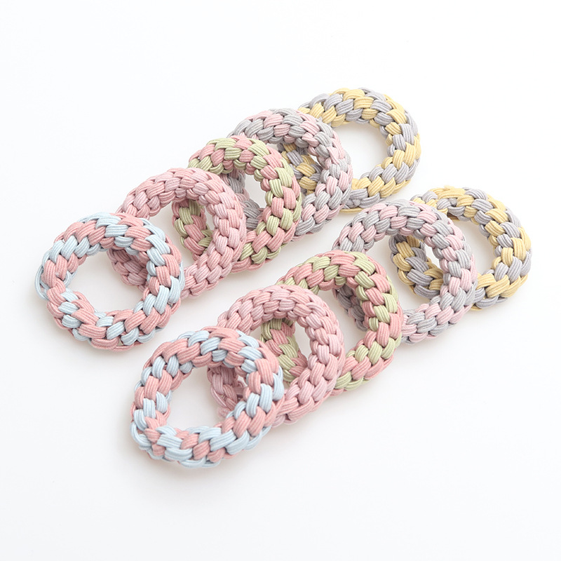 The basic thickened hair tie is simple and versatile for women. The hand-woven high-elasticity hair tie is strong and durable with leather bands pic 7