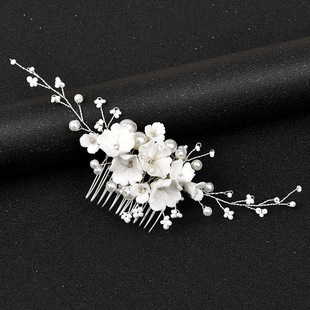 Handcrafted pearl hair forks, simple and elegant daily hair accessories for brides, hairpins, handcrafted beaded pearl gold and silver hair accessories pic 15