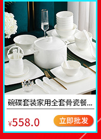 碗碟家用全套北欧轻奢骨瓷餐具套装景德镇陶瓷碗组合礼品批发详情16