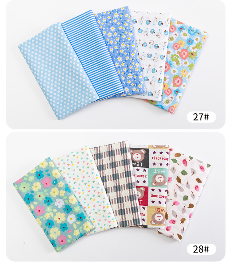 拼布布组纯棉平纹碎花布料 布头玩具碎花面料批发跨境diy手工拼布详情27