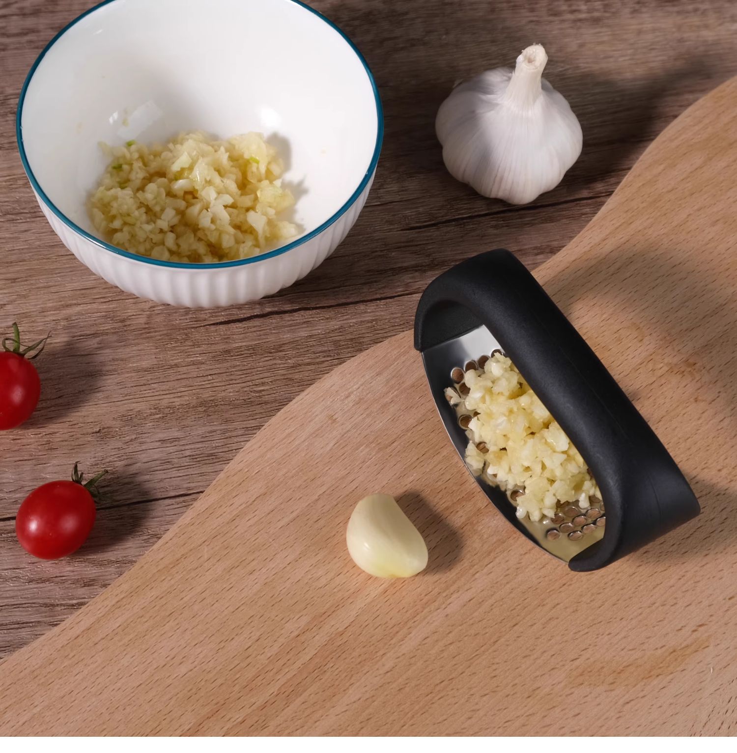 不锈钢压蒜器跨境压泥手动蒜蓉器蒜臼子家用拍蒜末蒜蓉压蒜器批发详情6