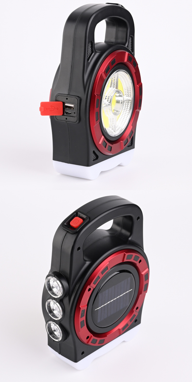 Daifa solar portable lamp, LED flashlight, multi-functional camping lamp, USB charging lamp, solar flashlight pic 5