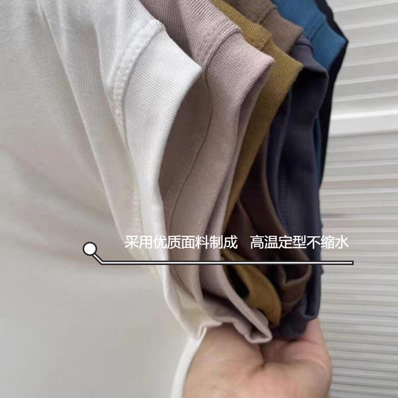 Feifei Sleeve short-sleeved T-shirt for women, 260g small Feifei sleeve solid color light version, one-sleeve European style thin top, base layer, sent on delivery pic 6