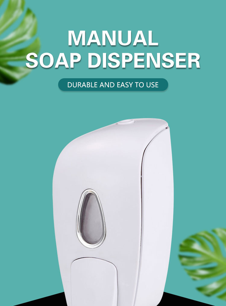 1000ML white ABS plastic soap dispenser for foreign trade, wall-mounted press foam soap dispenser, foam dispenser pic 33