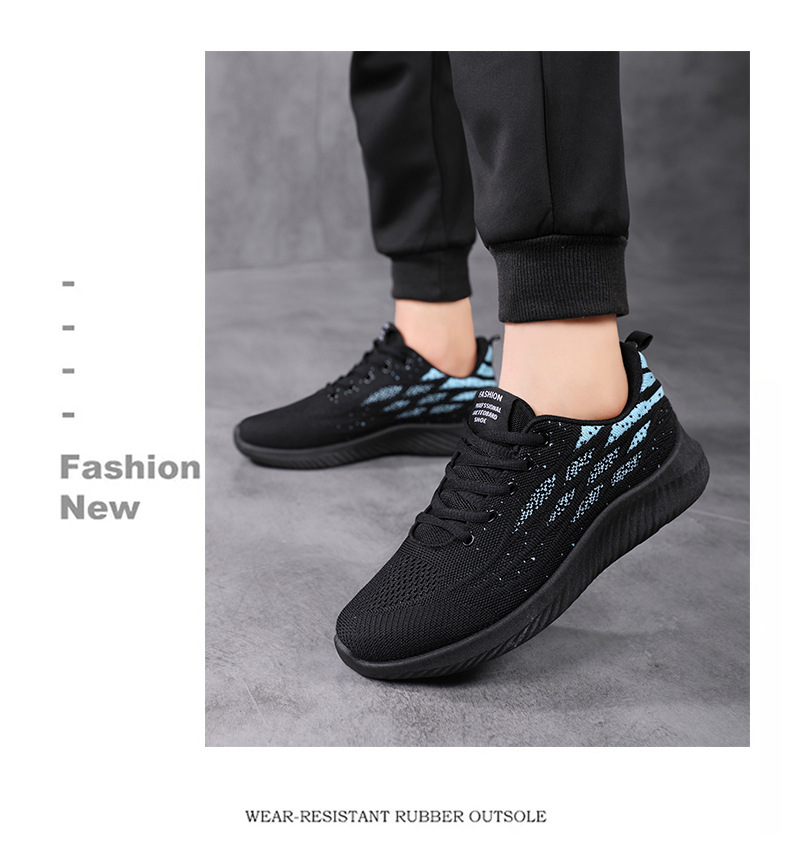 运动鞋男夏季男鞋春秋季跑步鞋2024新款黑色网面男士休闲工作鞋子详情9