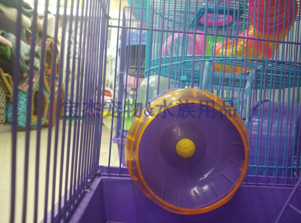 仓鼠金丝熊加大跑轮仓鼠运动轮仓鼠跑轮21厘米卡笼子上详情18
