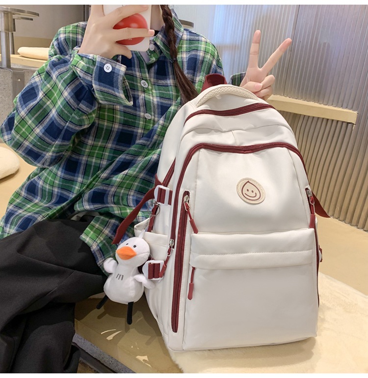 2023新款书包女生高中生双肩包大学生男初中小学生大容量旅行背包详情24