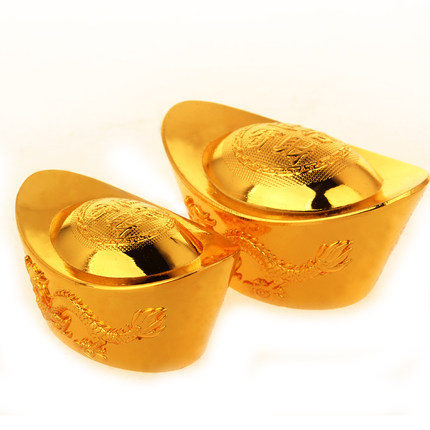 Gold ingot ornaments pic 3