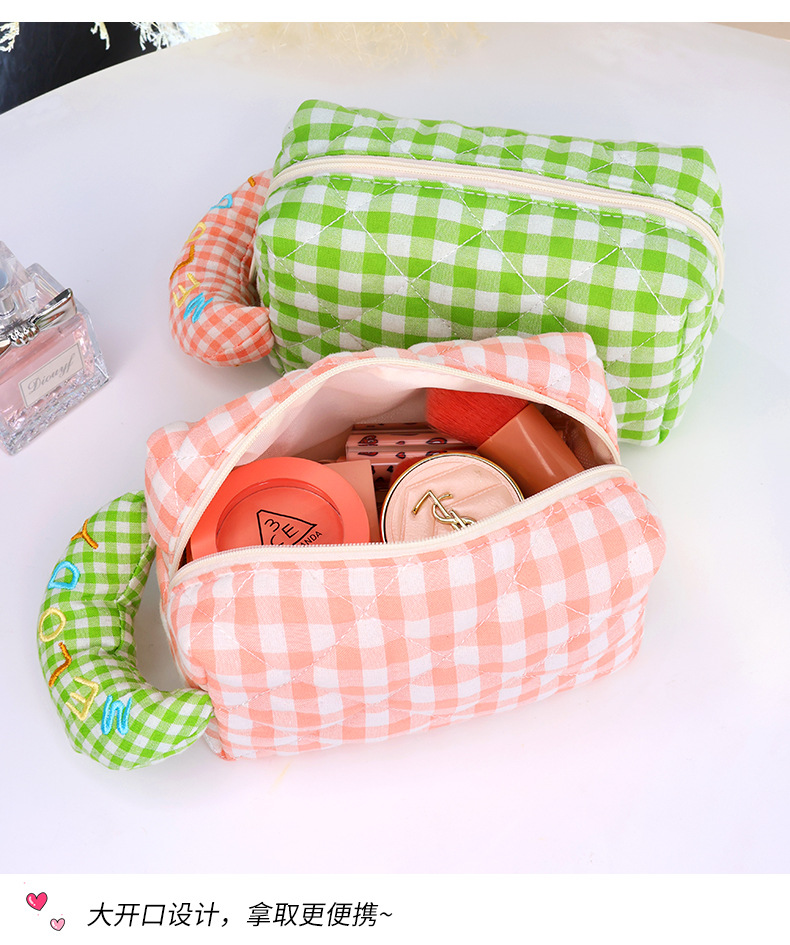 马卡龙色化妆包便携高颜值洗漱包大容量收纳包可爱ins化妆收纳袋详情7