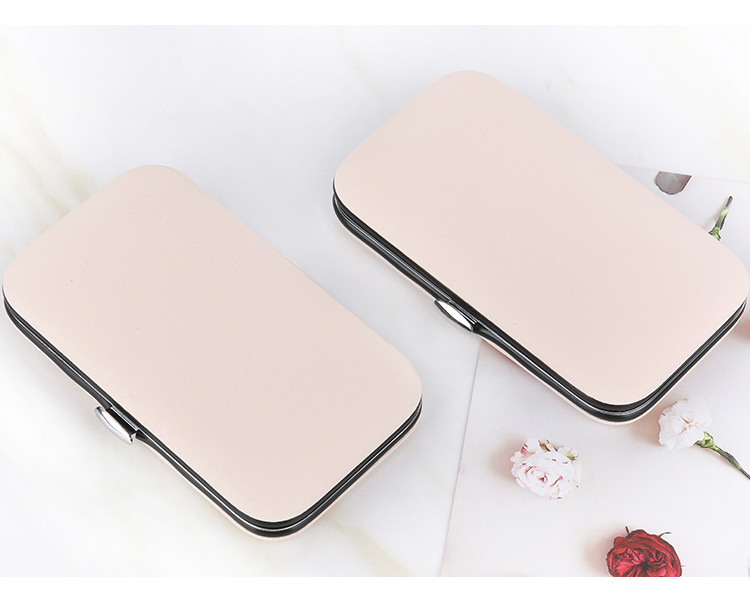 Nail clipper set, rose gold 7-piece gift nail tool, double-edge sharpened, sharp and durable nail clipper set pic 12