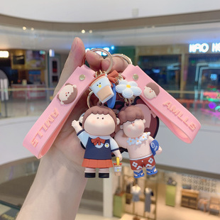 玉桂狗零钱包钥匙链创意可爱挂饰钥匙挂件库洛米收纳小包包钥匙扣详情17