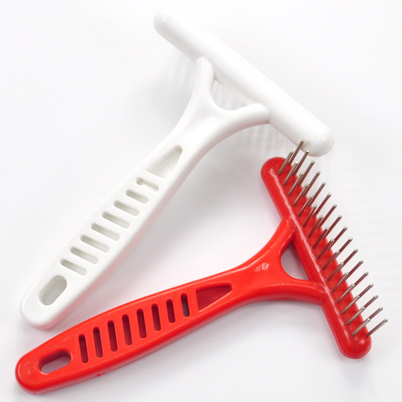 Pet knot-knot comb, long-haired dog, stainless steel knot-knot comb, special rake comb for cats and dogs, beauty products, dog comb pic 3