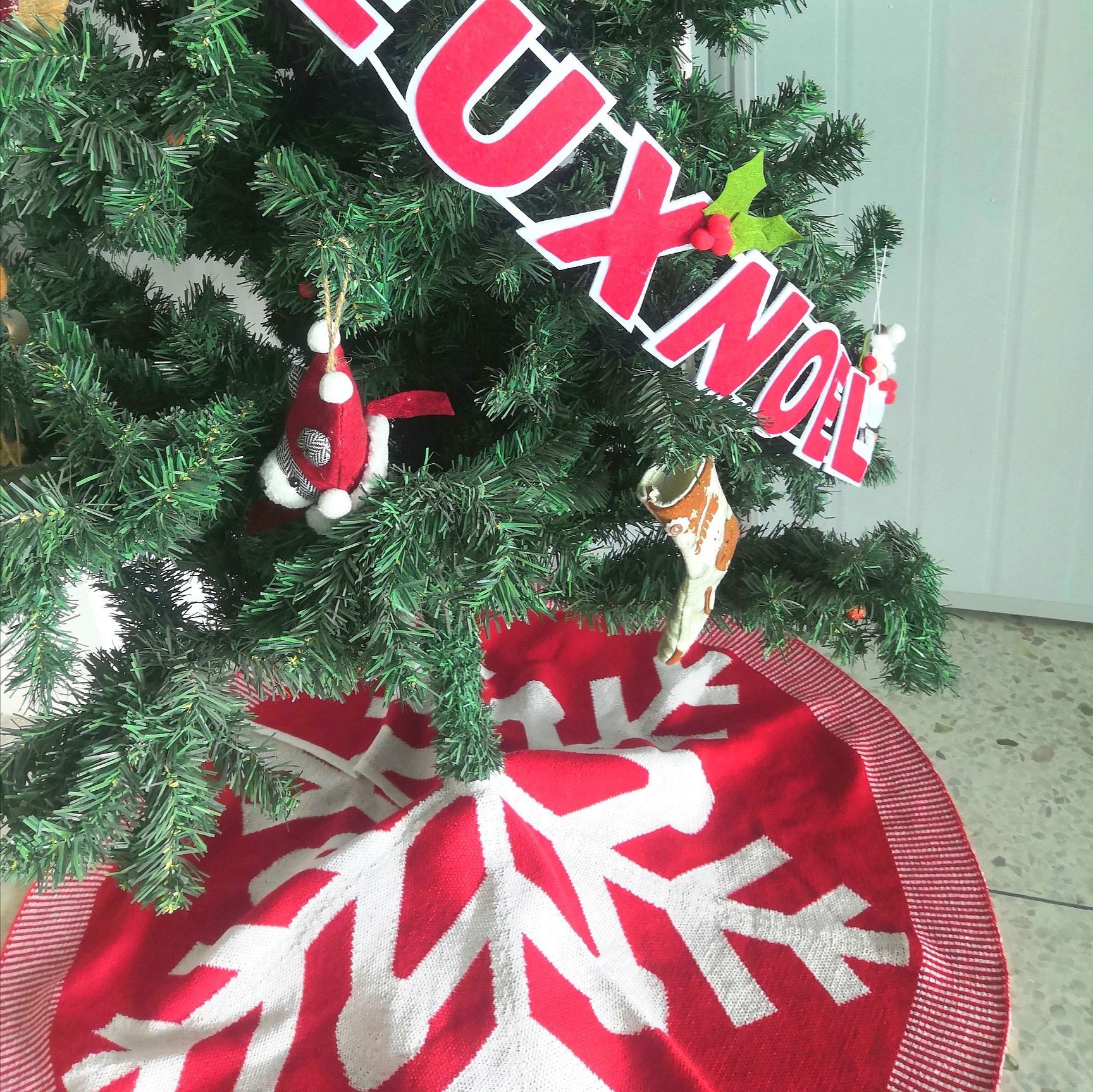 2021跨境圣诞节装饰品挂件圣诞礼品袋条纹儿童糖果袋小挂件圣诞袜详情9