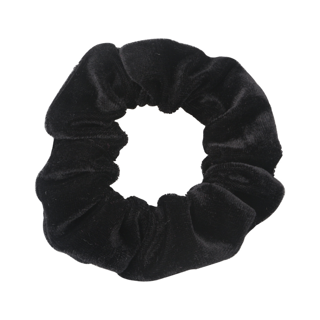 亚马逊 跨境 绒布大肠发圈 简约弹力纯色头花 多色现货布艺发饰饰详情5