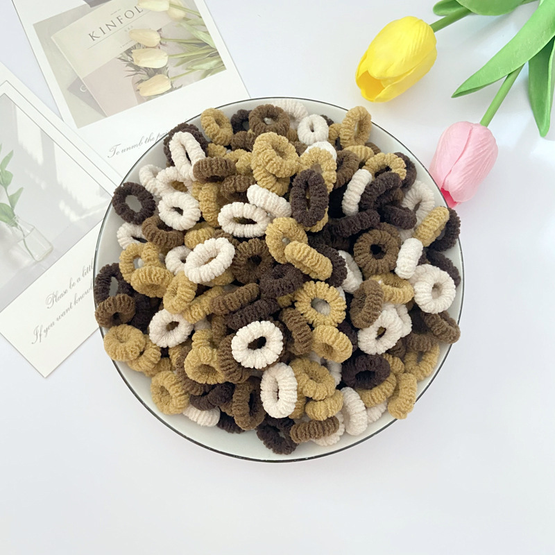 婴幼儿扎头皮筋女童宝宝弹性好不伤发毛巾圈发绳儿童可爱耐用头绳详情18