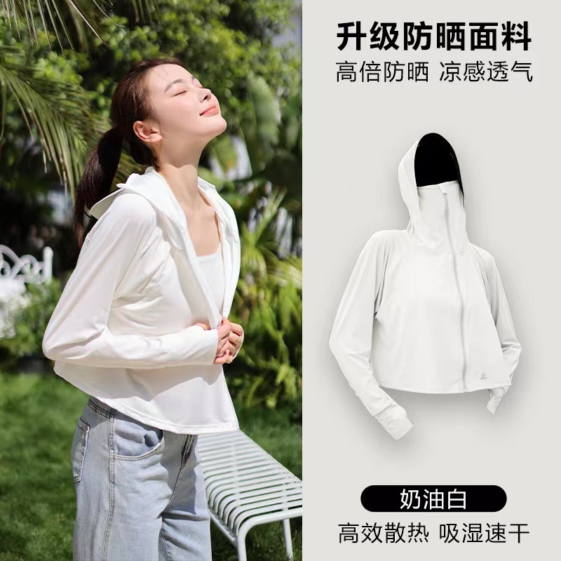 The same style of black rubber cap brim patchwork color-blocking Xiaoye Kazuko sun-protective clothing, yoga slimming little rabbit sun-protective clothing for women pic 26
