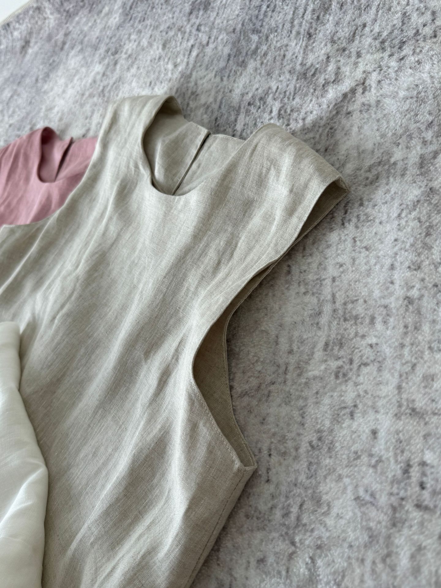 2024 Minimalist and elegant all-linen vest dress for women, summer sleeveless long dress for women pic 16