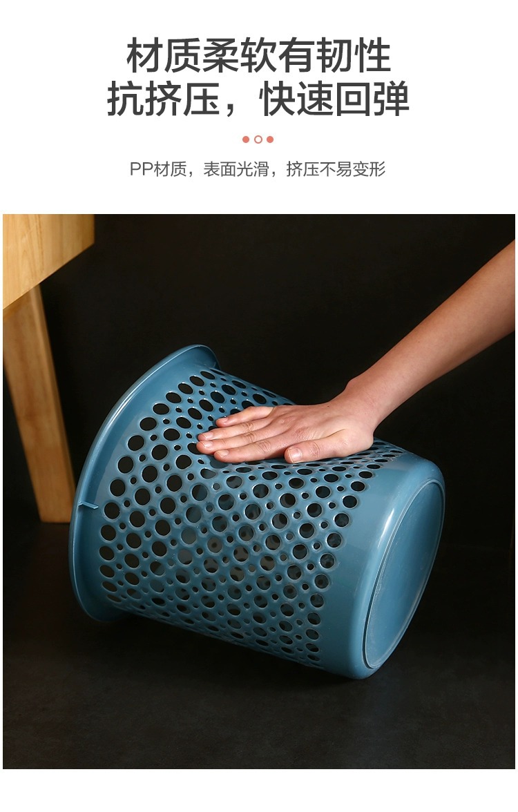 Simple household trash can, large creative plastic wastebasket in the living room, bedroom, kitchen, bathroom and toilet, cute Xiaomao pic 5
