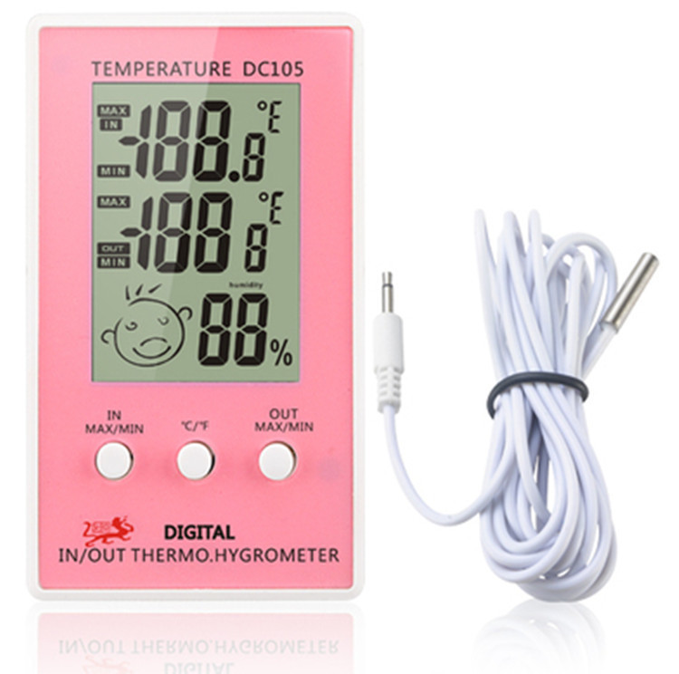 The DC-105 indoor and outdoor thermometer, hygrometer, electronic thermometer, electronic thermometer, and thermometer are available in four colors pic 4