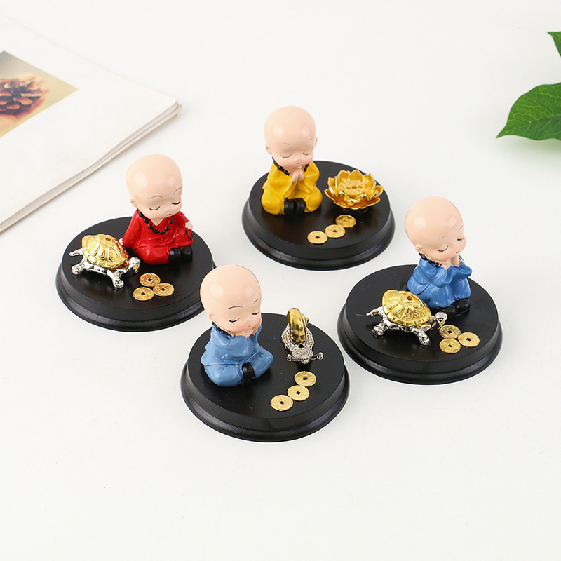 New creative resin handicrafts for little monks, Zen incense burners, decorative lines, incense holders and gift ornaments pic 2