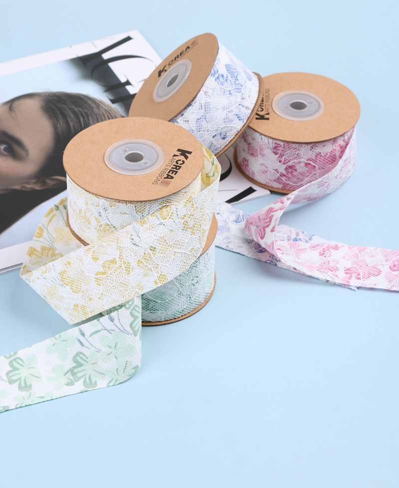 Floral lace ribbons, ribbons, hair accessories, bow shoes, flower straw hats, cake baking gift boxes, floral art, flower shops, ribbons pic 5